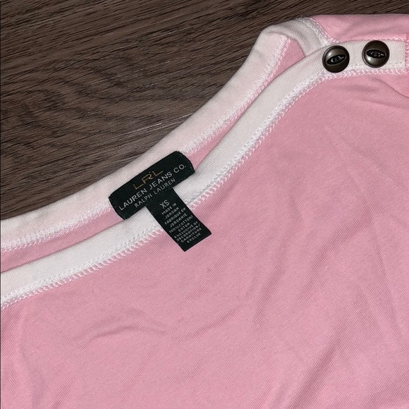 Lauren Jeans Co. light Pink top - Picture 4 of 4